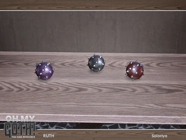 Sims 4 — Oh My Goth. Ruth. Ornament, v1 by soloriya — Ornament, version one. Part of Oh My God - Ruth set. 3 color