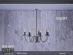 Sims 4 — Oh My Goth. Ruth Dining. Ceiling Light, short by soloriya — Ceiling light, short version. Part of Oh My Goth -