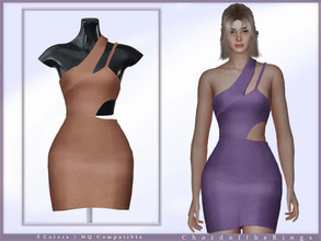 Sims 4 — Dress No.134 by ChordoftheRings — ChordoftheRings Dress No.134 - 8 Colors - New Mesh (All LODs) - All Texture