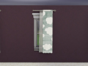 Sims 4 — Cloud Curtains - Right by Morrii — Cloud Curtains - Right