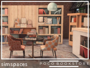 Sims 4 — Poco Bookstore - part 1 by simspaces — Love books? Like cute little shops? Then get to it with the Poco