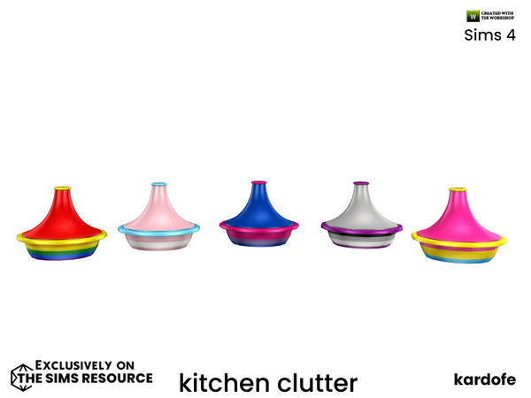 Sims 4 — kardofe_kitchen clutter_Tajin by kardofe — Tajin, decorated in Pride colours. In five colour options