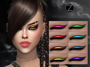 Sims 4 — EYESHADOW Z109 by ZENX — -Base Game -All Age -For Female -8 colors -Works with all of skins -Compatible with HQ