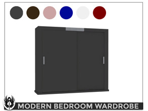 Sims 4 — Modern Bedroom Wardrope Dresser by nemesis_im — Wardrope Dresser from Modern Bedroom Set - 6 Colors - Base Game