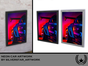 Sims 4 — Neon Car Artwork by Silverstar_Artwork — Neon Car Artwork by Silverstar_Artwork