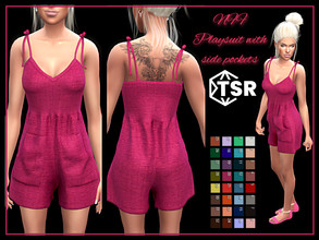 Sims 4 — Playsuit with side pockets by Nadiafabulousflow — Hi guys! This upload its a playsuit with side pockets - New