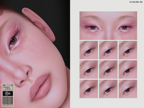 Sims 4 — K-Beauty Aesthetic Eyeliner | N79 by cosimetic — - Female - 10 Swatches. - Custom thumbnail. - You can find it