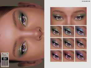 Sims 4 — Glossy Eyeshadow  | N71 by cosimetic — - Female. ( Teen to elder ) - 10 swatches. - You can find it in the