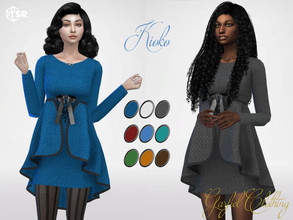 Sims 4 — Kioko by Garfiel — - 9 colours - Everyday, party, formal - Base game compatible - HQ compatible