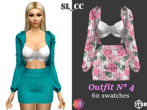 Sims 4 — Outfit_4 by SL_CCSIMS — -New mesh- -60 swatches- -Teen to elder- -Shadow&Bump Maps- -All Lods- -HQ- -Catalog