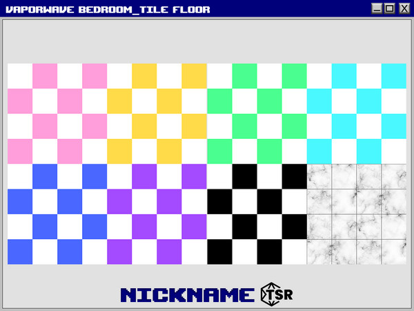 Sims 4 — vaporwave bedroom tile floor by NICKNAME_sims4 — vaporwave bedroom set 8 package files. -vaporwave