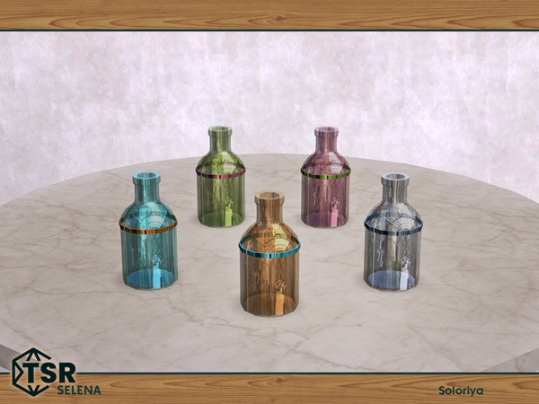 Sims 4 — Selena. Bottle, v2 by soloriya — Bottle, version two. Part of Selena set. 5 color variations. Category: