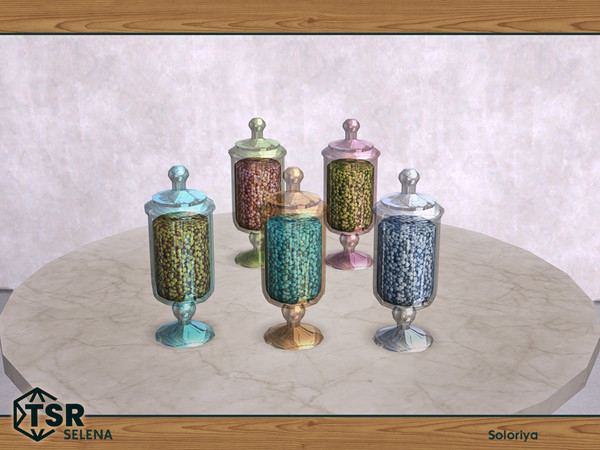 Sims 4 — Selena. Candies, v1 by soloriya — Candies, version one. Part of Selena set. 5 color variations. Category: