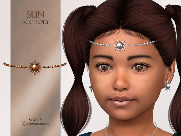 Sims 4 — Sun Accessory Child by Suzue — -New Mesh (Suzue) -6 Swatches -For Female and Male (Child) -Hat Category -HQ