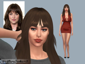 Sims 4 — Dakota Johnson (request) by starafanka — DOWNLOAD EVERYTHING IF YOU WANT THE SIM TO BE THE SAME AS IN THE