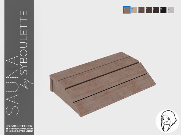 Sims 4 — Sauna - Wood pillow by Syboubou — This is a decor wooden pillow.