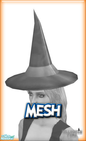 Sims 2 — Traditional Witch Hat by simfantastic2 — This is the mesh to a hat that will last a lifetime when it comes to
