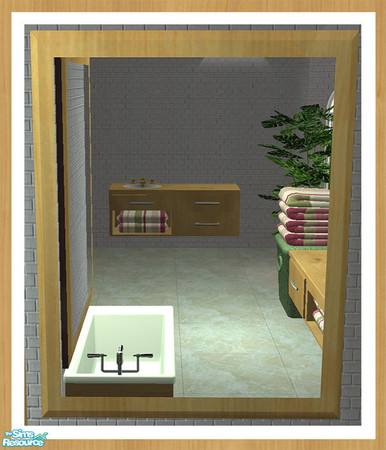 Sims 2 — Sanita Bath Mirror by simtomatic — 