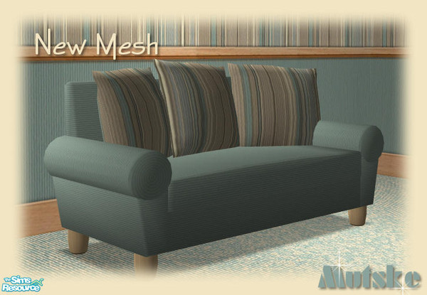 Sims 2 — Milco Living - Loveseat by Mutske — Contains 7 new meshes * Living Chair * Loveseat * Sofa * Coffeetable 1 tile
