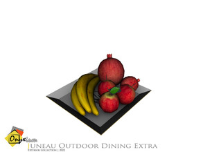 Sims 4 — Juneau Fruit Platter by Onyxium — Onyxium@TSR Design Workshop Outdoor & Garden Collection | Belong To The
