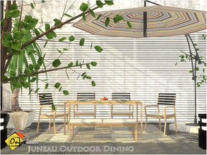 Sims 4 — Juneau Outdoor Dining by Onyxium — Onyxium@TSR Design Workshop Outdoor & Garden Collection | Belong To The