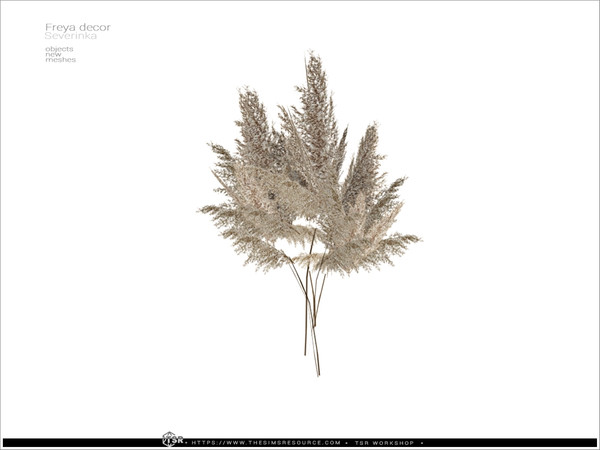 Sims 4 — Freya decor - pampas grass by Severinka_ — Pampas grass From the set 'Freya decor' Build / Buy category: Decor /