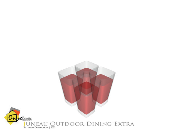 Sims 4 — Juneau Glasses Full Of Juice by Onyxium — Onyxium@TSR Design Workshop Outdoor & Garden Collection | Belong