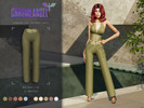 Sims 4 — Straight Leg Trousers [N44] SET  by CHROMEANGEL44 — New Mesh 11 Swatches HQ Texture Female |