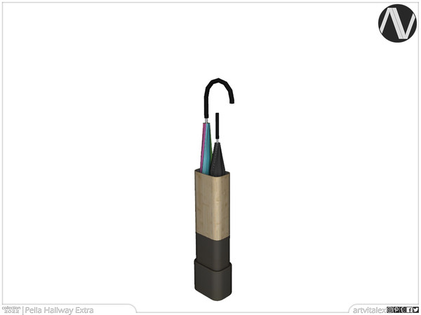 Sims 4 — Pella Umbrella Holder by ArtVitalex — Hallway Collection | All rights reserved | Belong to 2022 ArtVitalex@TSR -