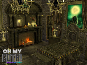 Sims 4 — OhMyGoth! - Gardium Bedroom   by Flubs79 — here is a Goth Bedroom which i have made for the OhMyGoth! Collab 