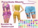 Sims 4 — Parachute Shorts Improved Recolor (Get Together Required) by Simluvr420 — I for one am a huge fan of these
