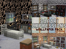 Sims 4 — Safari Expressions Wallpaper pack by IJustMakeStuff — Animal Themed wallpapers, this pack has three wallpapers