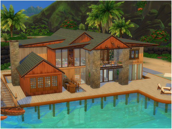 Sims 4 — Anemone by ayasis — The house is big enough to live as a family. If you have a baby, they deserve a fun and