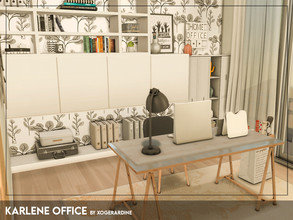 Sims 4 — Karlene Office (TSR only CC) by xogerardine — Modern office space.