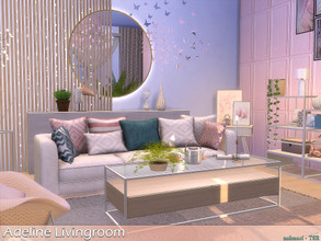 Sims 4 — Adeline Livingroom / TSR CC Only by nolcanol — Adeline Livingroom CC used! Please, read the Required section.