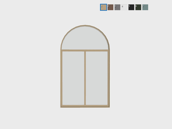 Sims 4 — Doriane - Double short door by Syboubou — This is a double door for short wall.