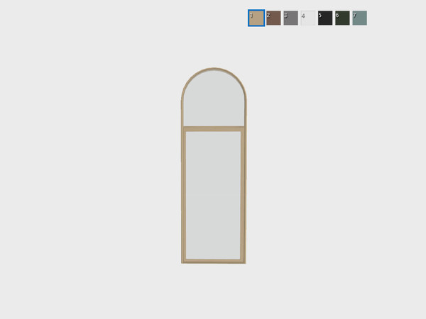 Sims 4 — Doriane - Single short door by Syboubou — This is a single door for short wall.