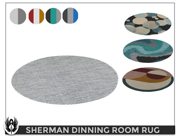Sims 4 — Sherman Dinning Room Rug by nemesis_im — Rug from Sherman Dinning Room Set - 4 Colors - Base Game Compatible