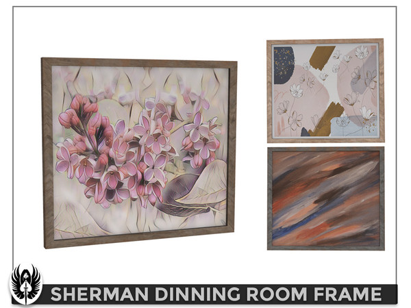 Sims 4 — Sherman Dinning Room Frame by nemesis_im — Frame from Sherman Dinning Room Set - 3 Colors - Base Game Compatible