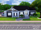 Sims 4 — Adelia Ranch by deseraemb — Beautiful large home for a small family! FEATURES Open concept living and kitchen