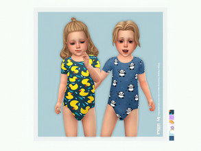 Sims 4 — Toddler Onesie 20 by lillka — Toddler Onesie 20 You will find it in the bottom category 6 swatches Base game