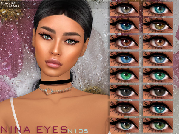 Sims 4 — Nina Eyes N105 by MagicHand — Stunning eyes for males and females in 15 colors - HQ Compatible. Preview - CAS