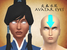 Sims 4 — Avatar Eyes by Betthy — Avatar state eye color from Avatar: the Last Airbender or The Legend of Korra.