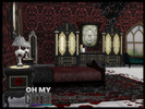 Sims 4 — Oh My Goth Opulent Bedroom by seimar8 — Maxis match Goth bedroom set I have all Expansion, Game, Stuff and Kit