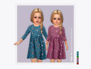Sims 4 — Debra Dress by lillka — Debra Dress 6 swatches Base game compatible Custom thumbnail