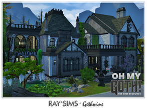 Sims 4 — Oh My Goth! - Gethwine by Ray_Sims — This house fully furnished and decorated, without custom content. This