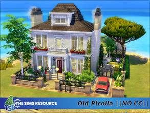 Sims 4 — Old Picolla by Bozena — The house is located in the Tartosa . Lot: 20 x 20 Value: $ 186 969 Lot type: