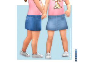 Sims 4 — Marsha Skirt by lillka — Marsha Skirt 6 swatches Base game compatible Custom thumbnail