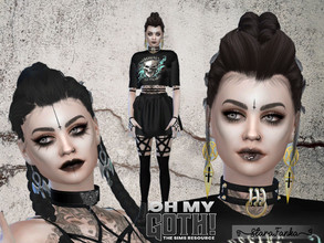 Sims 4 — Oh My Goth - Avina Thiudigotho by starafanka — DOWNLOAD EVERYTHING IF YOU WANT THE SIM TO BE THE SAME AS IN THE