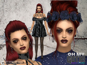 Sims 4 — Oh My Goth - Erelieva Wilgefortis by starafanka — DOWNLOAD EVERYTHING IF YOU WANT THE SIM TO BE THE SAME AS IN